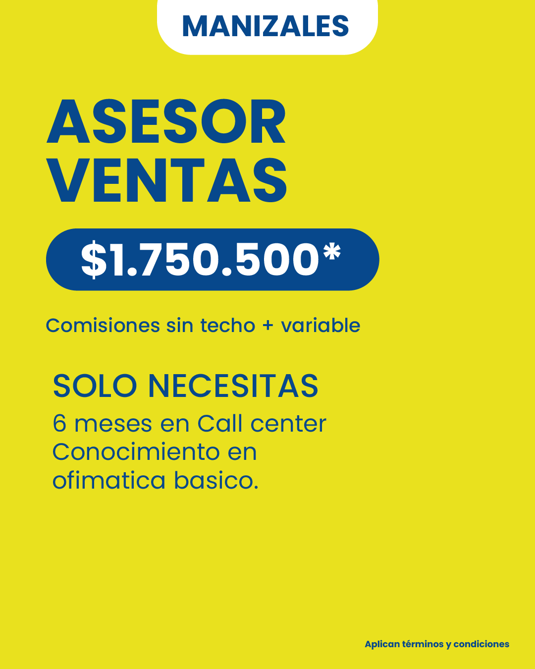 Asesor Ventas Manizales